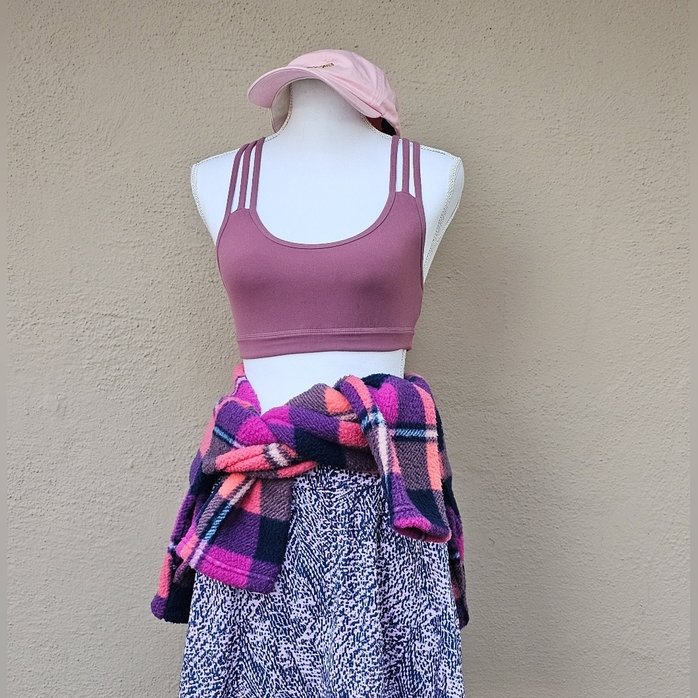 Athleta Mauve Racer Back Sports Bra Sz XS